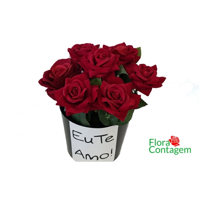 Box de Rosas Artificiais Eu te Amo!