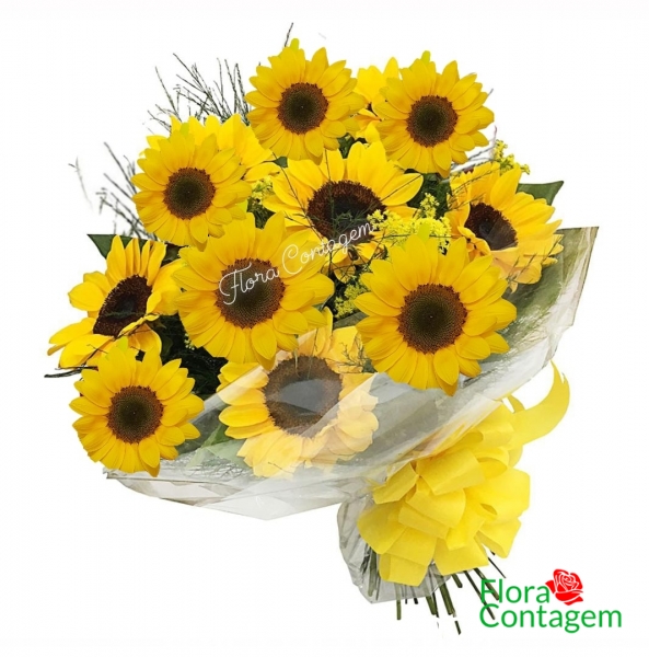 Buquê de  10 Girassois