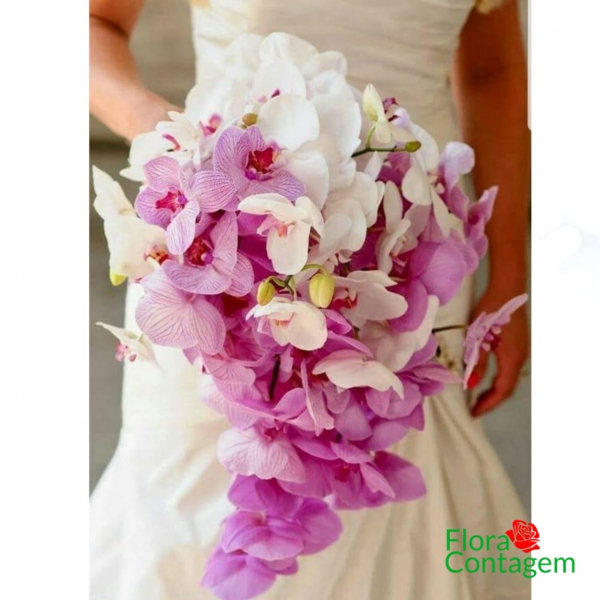 Buquê de Noiva  Orquidea Cascata