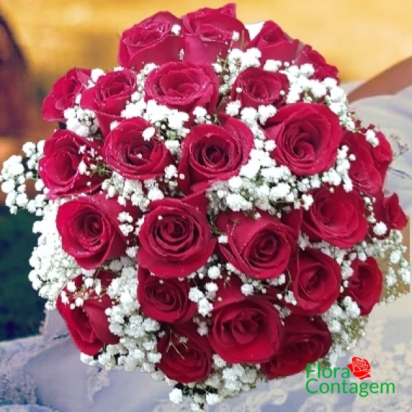 Buquê de Noiva Rosas Vermelhas