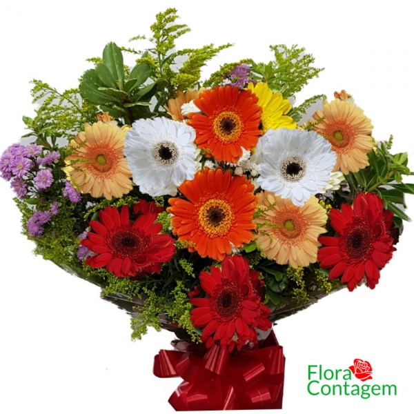 Buquê Flores do campo e Gerberas