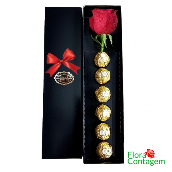 Caixa Rosa e Ferrero Rocher