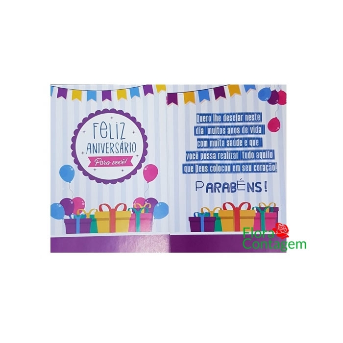 Cartão Feliz Aniversário para você!