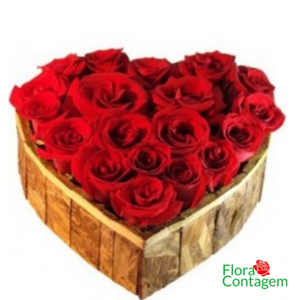 Coração Rosas Vermelhas